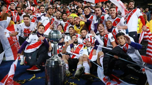 Todo River festejando la Copa Libertadores del año 2018.