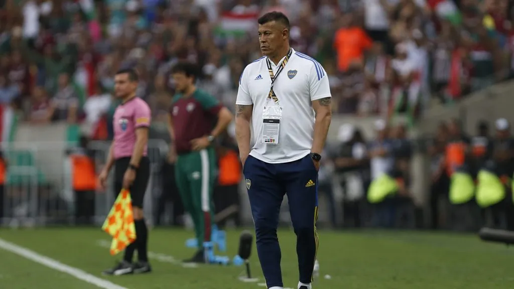 Almirón durante la final de la Copa Libertadores. (Getty)