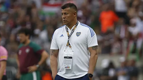 Almirón en la final de la Libertadores.