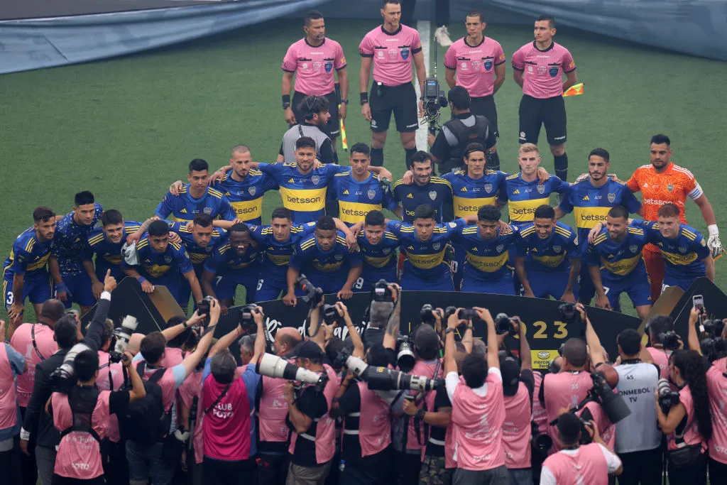 Boca durante la final de la Copa Libertadores. (Getty)