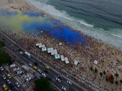 VIDEO | Boca copó Río de Janeiro: histórico banderazo tras los incidentes