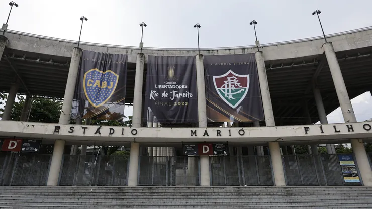 El mítico Maracaná ya está listo para la gran final entre Boca y Fluminense.