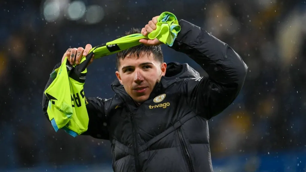 Enzo se llevó un recuerdo del triunfo de Chelsea (IMAGO / Focus Images).