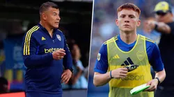 Jorge Almirón sacó a Valentín Barco del equipo con el que ensayó este miércoles primero de noviembre a tres días de la Final de la Copa Libertadores. Getty Images.