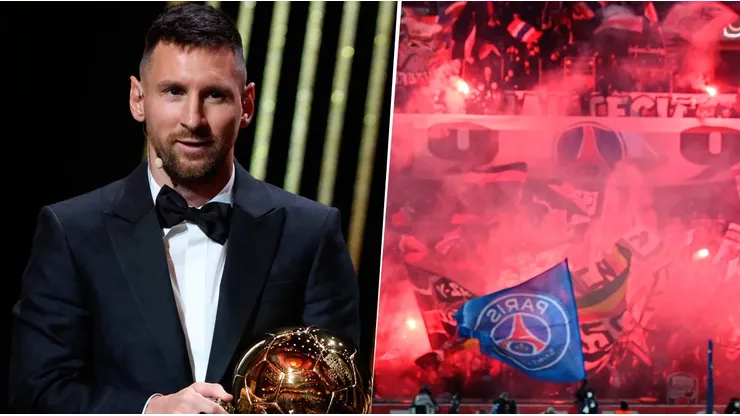 El PSG esperaba que Lionel Messi lo mencionara en su discurso en la ceremonia del Balón de Oro 2023. Getty Images.