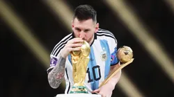 Julián Álvarez cree que si Lionel Messi se lo propone puede llegar a la Copa del Mundo de Estados Unidos, México y Canadá 2026. Getty Images.