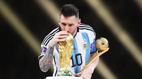 Julián Álvarez cree que si Lionel Messi se lo propone puede llegar a la Copa del Mundo de Estados Unidos, México y Canadá 2026. Getty Images.