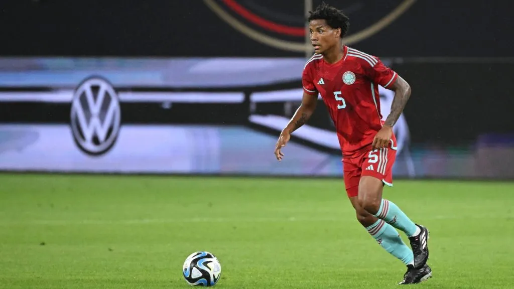 Wilmar Barrios, en un amistoso entre Colombia y Alemania a mitad de 2023 (IMAGO / Jan Huebner).