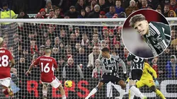 Asistencia de Montiel y gol de Nico Domínguez: Nottingham Forest doblega al Manchester United de Garnacho