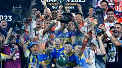 Algunos de los campeones del fútbol argentino en 2023.