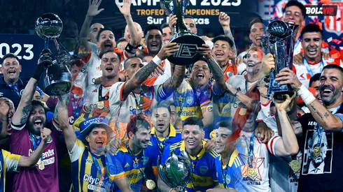 Algunos de los campeones del fútbol argentino en 2023.
