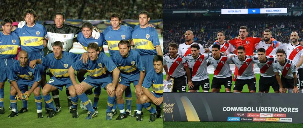 El Boca de Bianchi del 2000 vs. el River de Gallardo de 2018 (Getty Images).