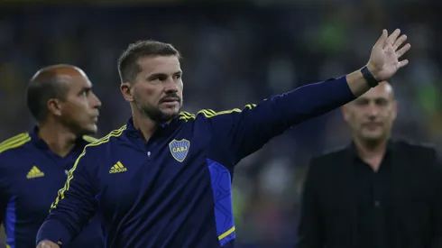 Herrón, el DT de la Reserva de Boca.