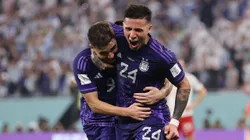 Julián Álvarez y Enzo Fernández en el Mundial de Qatar.