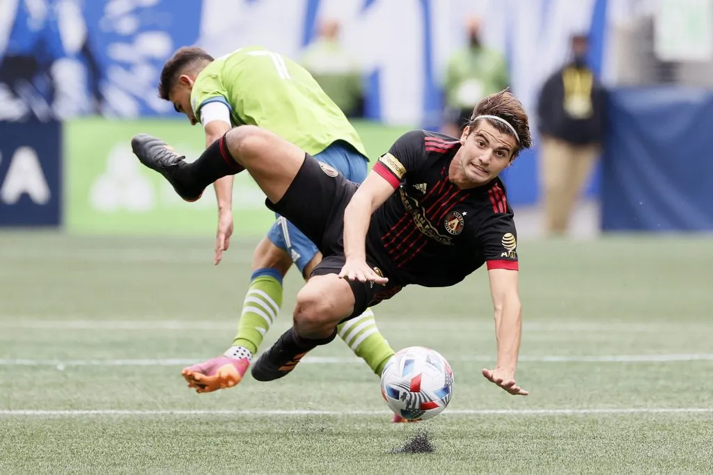 Santiago Sosa enfrentando al Seattle Sounders en la MLS. (Getty)