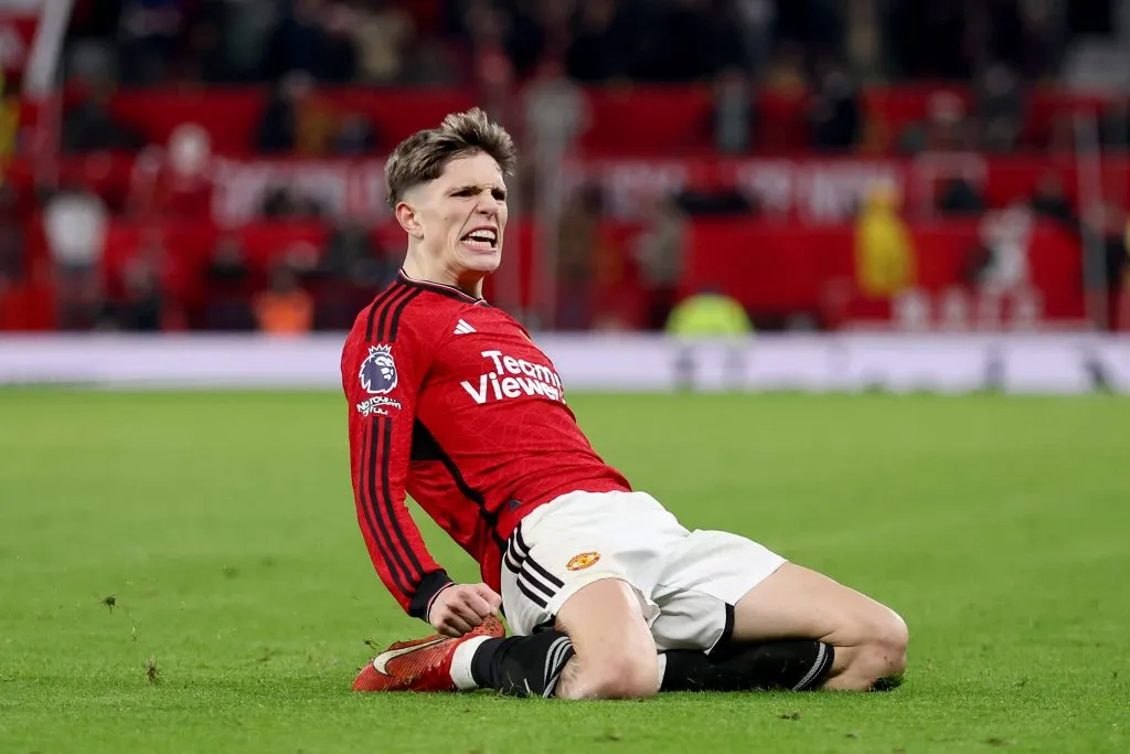 Alejandro Garnacho fue incluido en el once ideal Sub 20 del 2023 confeccionado por la IFFHS. Getty Images.