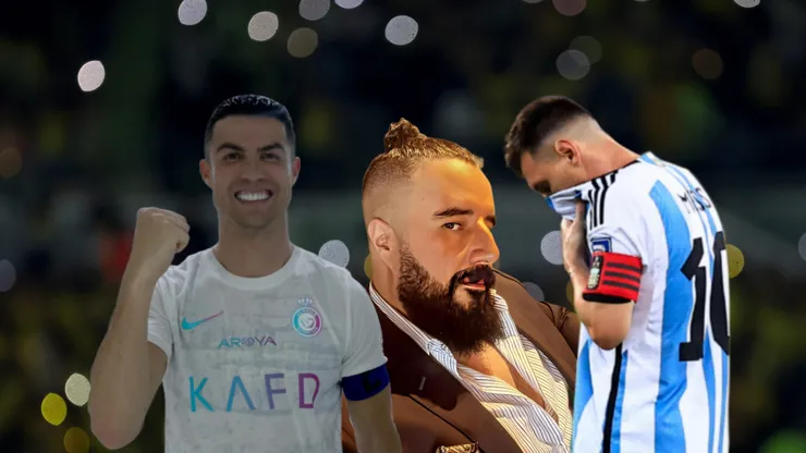El periodista alzó la figura de Cristiano Ronaldo y lanzó una indirecta a Lionel Messi.