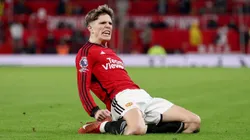 Alejandro Garnacho le dedicó el triunfo del Manchester United 3 a 2 al Aston Villa a sus detractores. Getty Images.