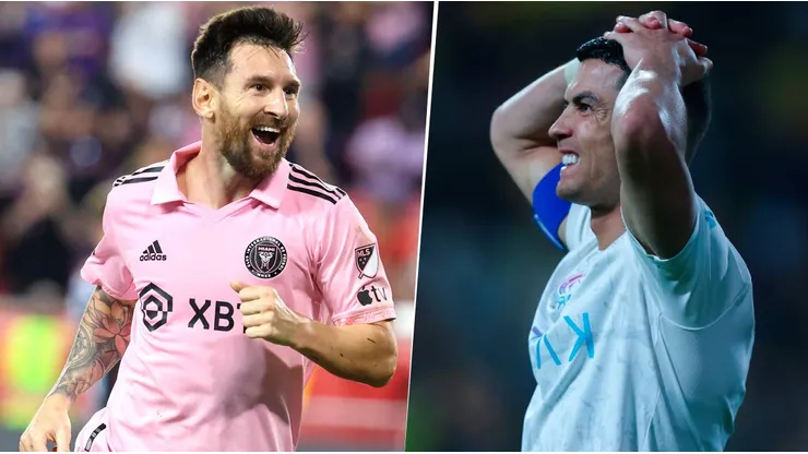 Lionel Messi, en el ranking de Four Four Two, aparece entre los mejores seis del 2023, mientras que Cristiano Ronaldo ni siquiera figura entre los primeros 100. Getty Images.