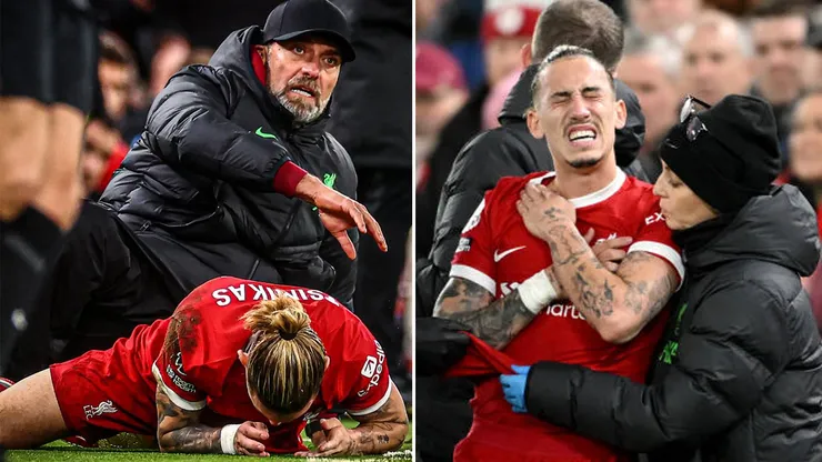 Jurgen Klopp le fracturó la clavícula a Kostas Tsimikas