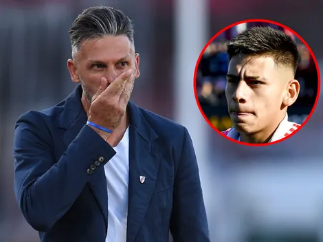 La reacción de Demichelis a la no renovación de Echeverri en River: "Hay tiempo..."