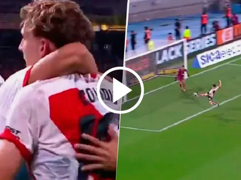 Colidio adelanta a River ante Central tras un gran centro de Solari