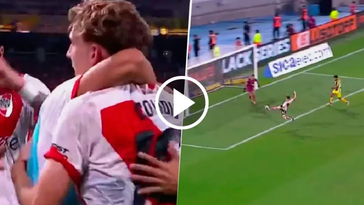 El festejo y el gol de Colidio.