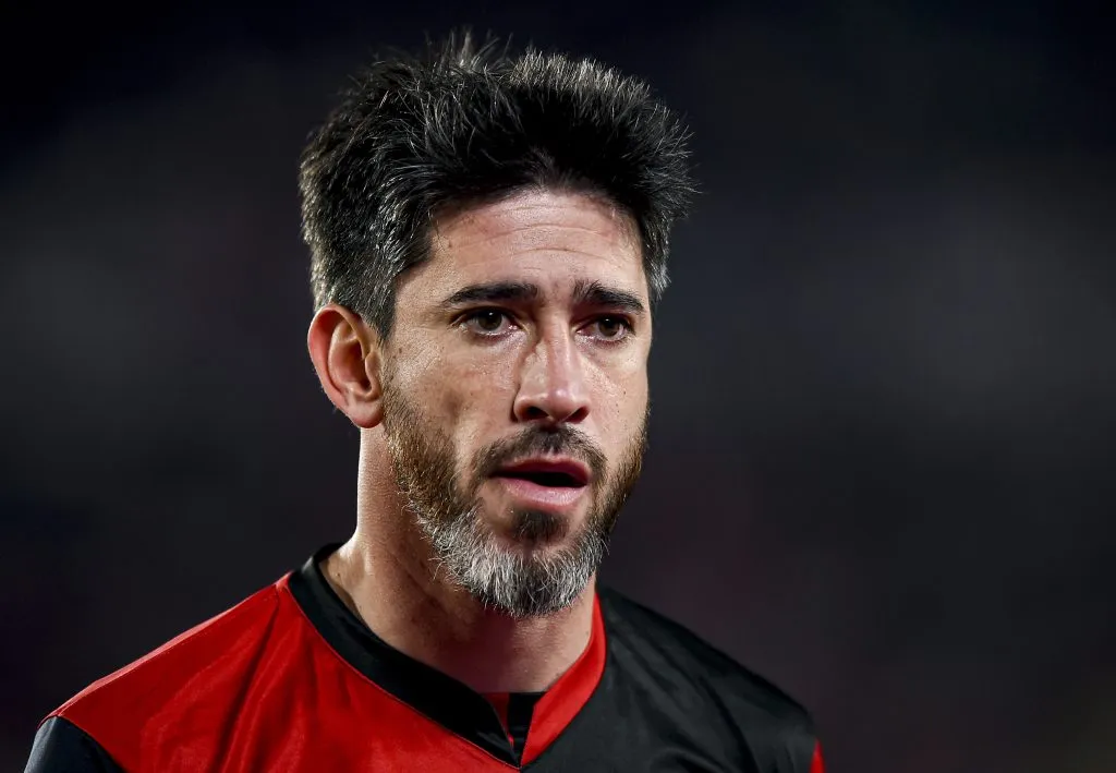 Pablo Pérez durante su paso por Newell’s. (Getty Images)
