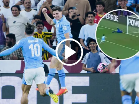 A lo Messi en 2009: 'pechazo' de Julián Álvarez para adelantar a Manchester City