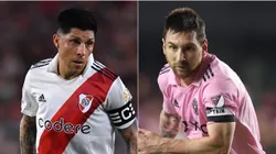 Enzo Pérez y Lionel Messi.