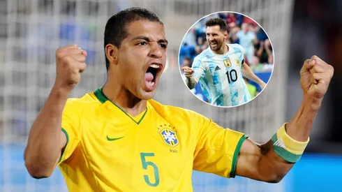 Felipe Melo y Lionel Messi.