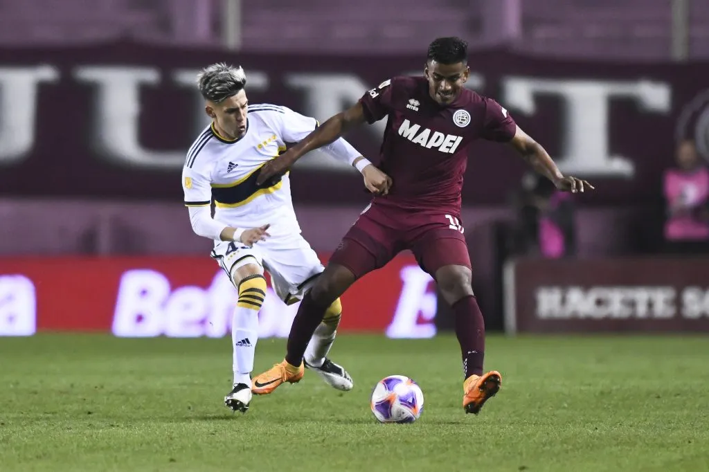Zalazar debutó en un triunfo de Boca ante Lanús. (Foto: Getty Images)
