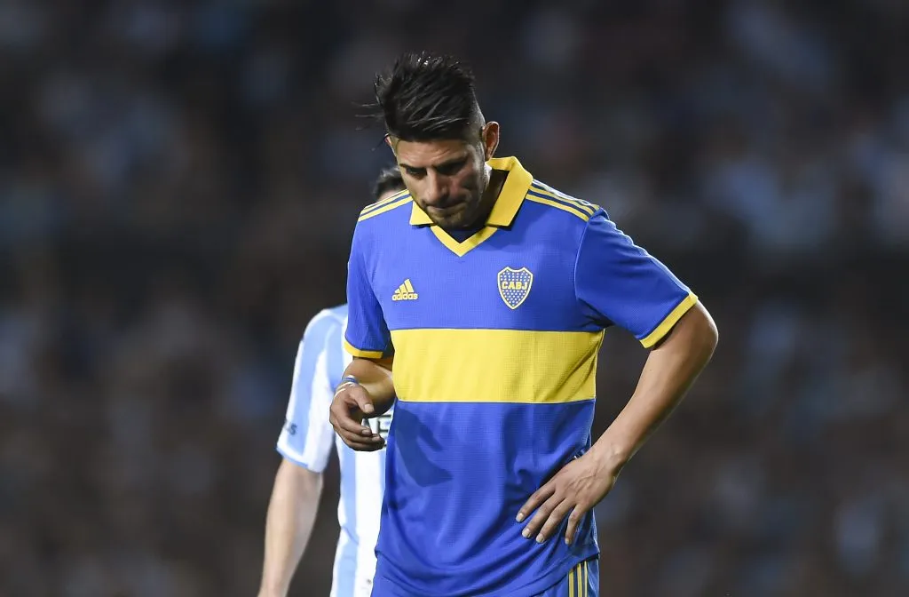 Zambrano lució el ojo hinchado tras su pelea con Benedetto en Avellaneda. (Getty)