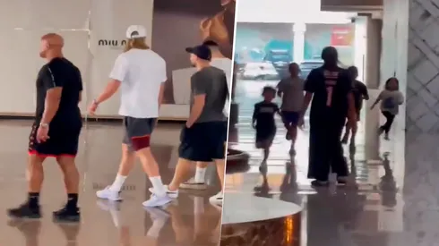 Filmaron a Haaland en un shopping de Arabia Saudita.