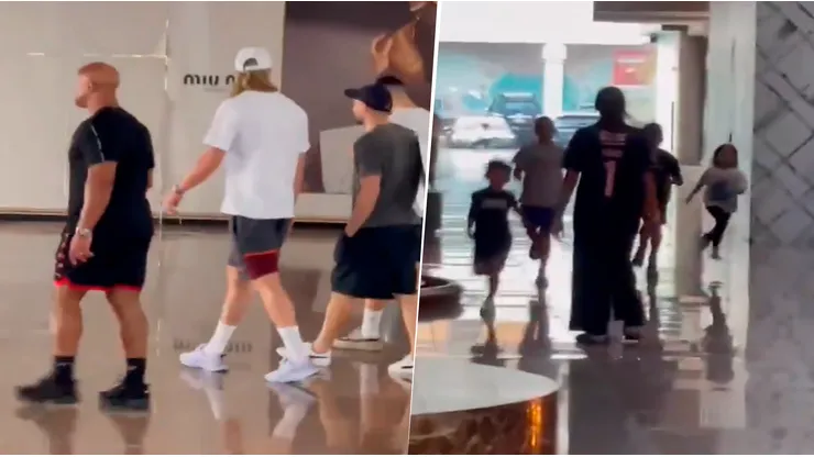Filmaron a Haaland en un shopping de Arabia Saudita.