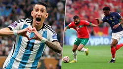 Sofiane Boufal fue clave para que Lionel Scaloni se decidiera a ubicar a Ángel Di María como extremo izquierdo en la Final de Argentina vs. Francia de Qatar 2022. Getty Images.