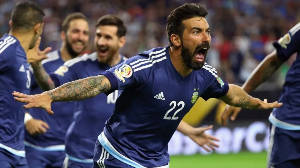 Ezequiel Lavezzi, en su mejor momento en la Selección Argentina  en la Copa América 2016 (Getty Images).