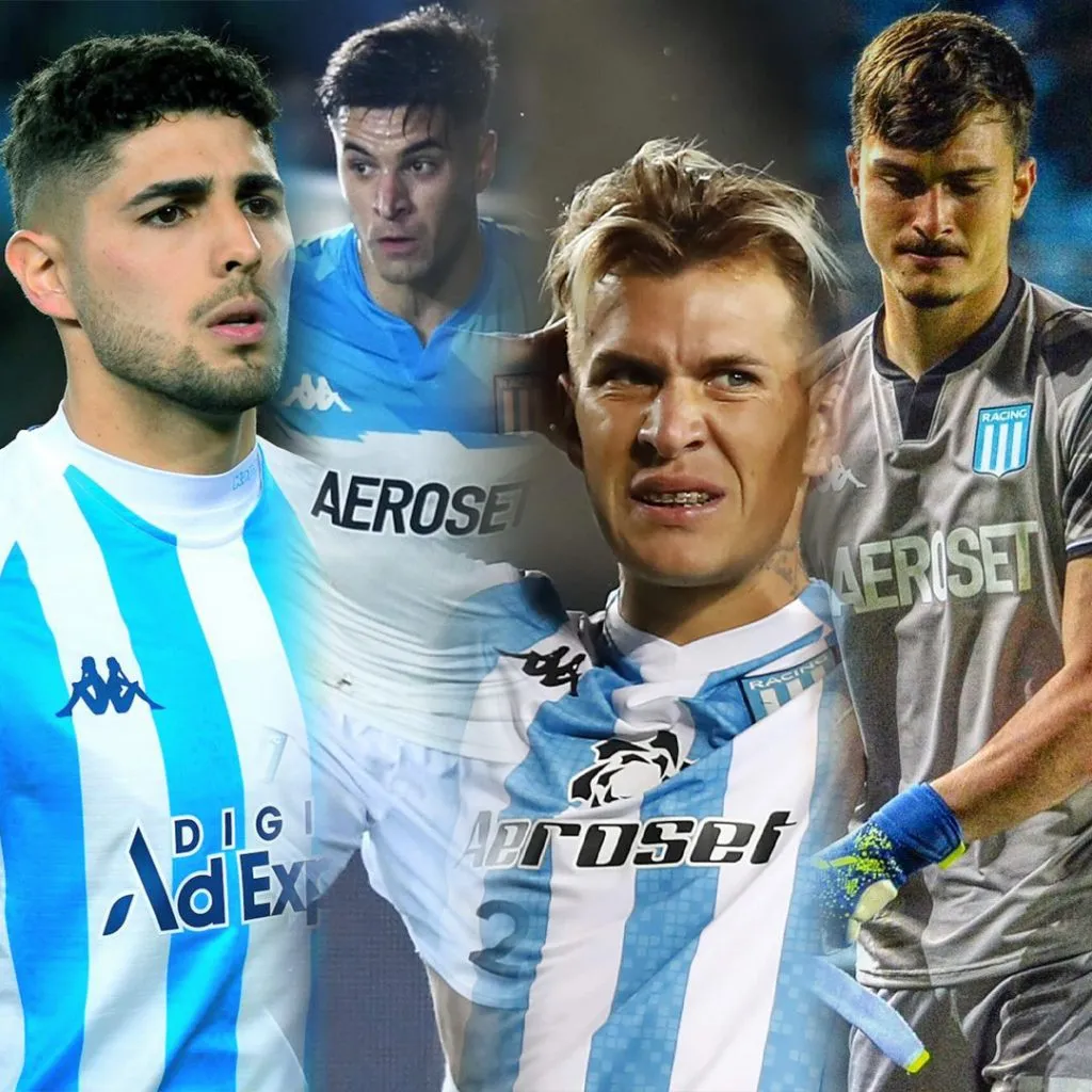 Maxi Romero, Nicolás Oroz, Nicolás Reniero y Matías Tagliamonte no seguirán en Racing. (Getty Images / Prensa Racing)