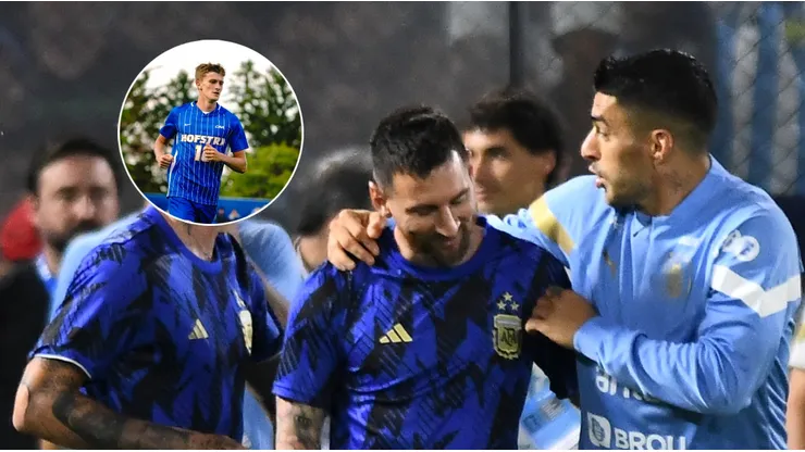 Nuevo delantero de Inter Miami, Leo Messi y Luis Suárez.