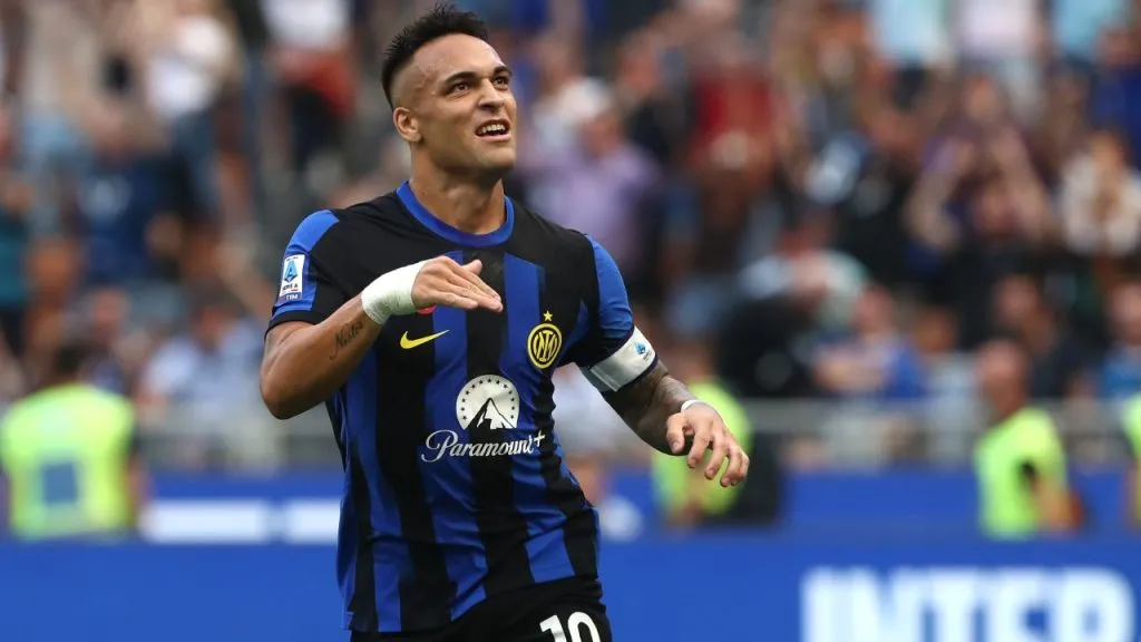 Lautaro Martínez, figura, capitán y goleador de Inter (Getty Images).
