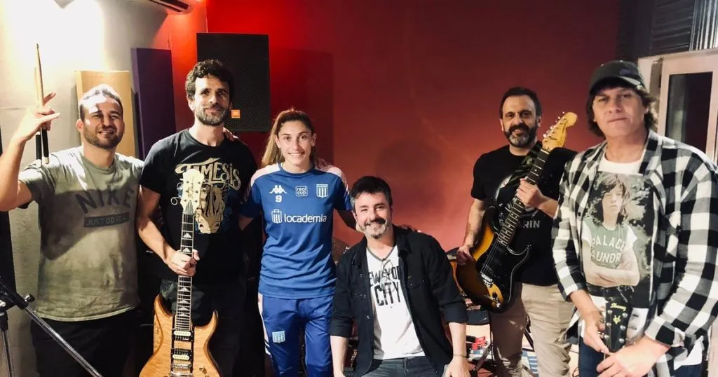 Rocío Bueno y la banda de Braca, Lamadrid y Pandolfi.