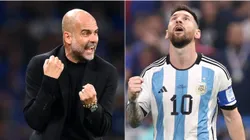 Pep Guardiola y Lionel Messi.