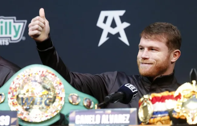 Canelo, el “enemigo” argentino durante el Mundial de Qatar (Getty)