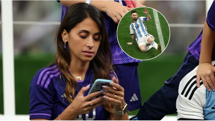 Antonela Roccuzzo y Leo Messi.