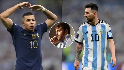 Kylian Mbappé, Fabrizio Romano y Leo Messi.