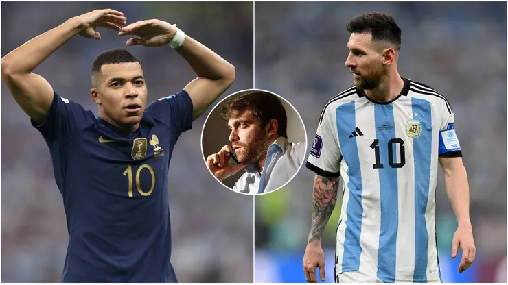 Kylian Mbappé, Fabrizio Romano y Leo Messi.