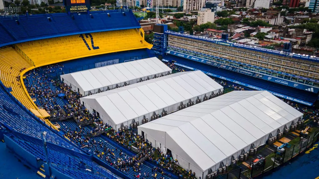 El campo de juego de la Bombonera, el lugar de la votación. (Foto: Getty)