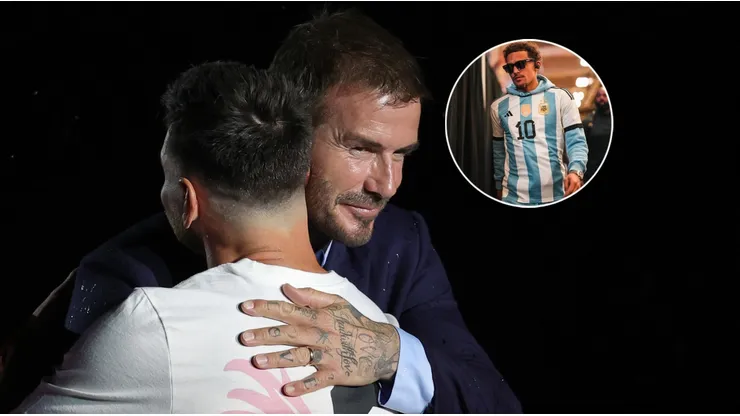 Lionel Messi, David Beckham y jugador estrella.