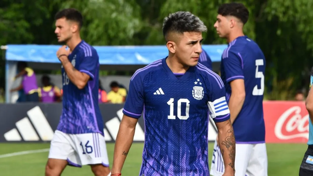 Thiago Almada, una de las figuras de Argentina y el jugador más valioso del plantel.