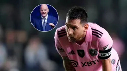 Gianni Infantino y Lionel Messi.